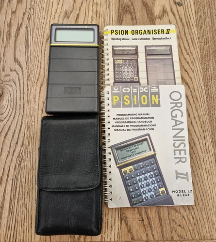 PSION ORGANISER II LZ64 HANDHELD COMPUTER  WITH CASES AND HANDBOOK VG CONDITION