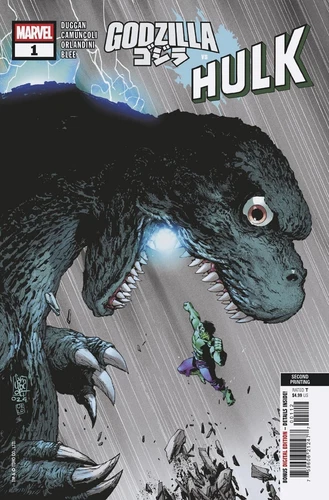 GODZILLA VS. HULK #1 - 2ND PRINT GIUSEPPE CAMUNCOLI VARIANT, NM (2025) Marvel