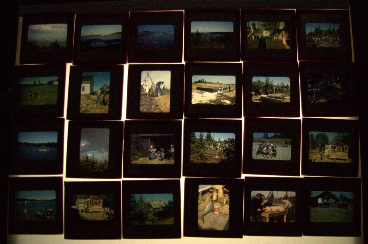 Lot Of 42 Kodachrome Kodak Red Border Film Slides From 1940s Maine