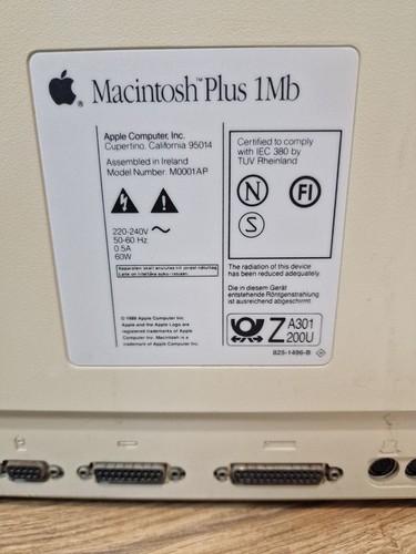Apple Macintosh Plus ED 1Mb M0001AP - Photo 10/15