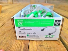 24" WATER SUPPLY LINES 1/2" FIP x 1/2" FIP Connector. LOT OF 25. FAUCET HOSE