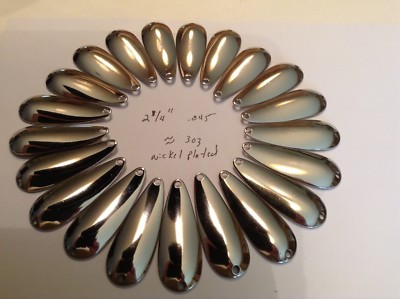 25 Pack Nickel Plated Casting Spoons 2 1/4'', NOS-Stamped, Made in U.S.A. WORTH