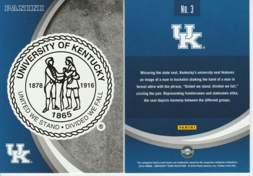 2016 Panini Kentucky Wildcats Multi-Sport - Autos Relics Base and Inserts - Pick - Bild 32 von 78