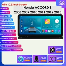 FOR HONDA ACCORD 8 2008-2013 ANDROID 12 CARPLAY 8+128G CAR STEREO GPS RADIO PIP