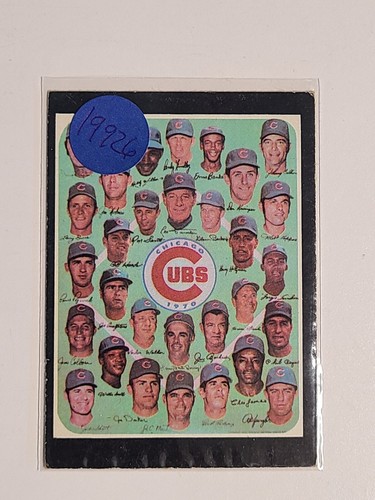 1971 Topps #502 Chicago Cubs Team und Team Records Baseballkarte
