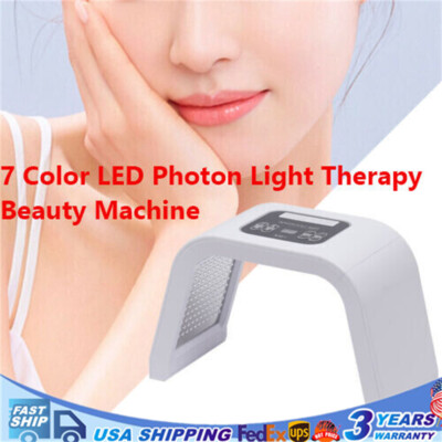 LED Face Mask Light Therapy-7 Color LED Therapy Light Lamp Facial Skin Care Tool