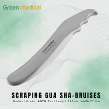 Scraping Gua Sha-Bruises Medical Grade Stainless Steel Length 170mm, width 27 mm