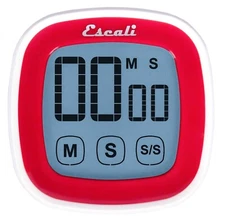 Escali Touch Screen Digital Timer - Red
