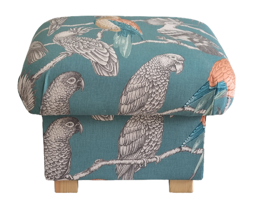 Storage Footstool iLiv SMD Aviary Garden Fabric Pouffe Ottoman Parrots Birds - Picture 26 of 32