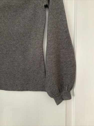 Hill House Gray Sweater XS Blouson Sleeve - Picture 5 of 10