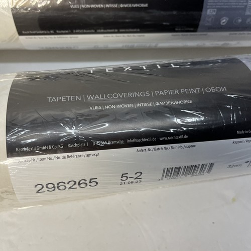 2 Rolls Rasch Textil Blossom Cream Silver Metallic Floral Wallpaper 296289 New - Picture 4 of 7