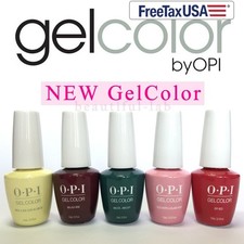 New OPI GelColor 15ml/0.5fl.oz Gel Nail Polish PERU, LISBON, GREASE SoakOff Base
