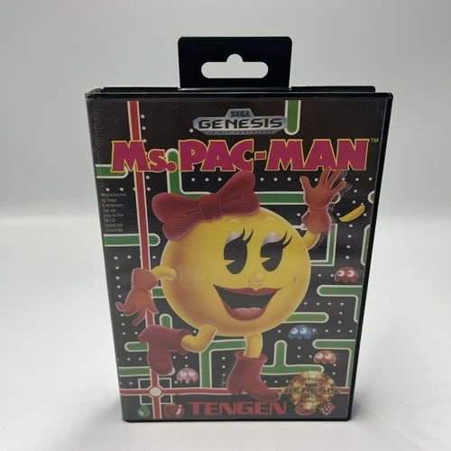 Sega Genesis Game Ms. Pac-Man CIB Complete In Box Vintage