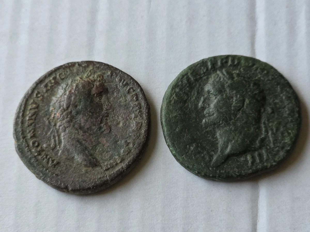 Dos Monedas Del Imperio Romano Interesantes Monedas.pesan.10.05 Y9.08 Creo...
