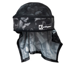 Dye Paintball Head Wrap DyexHalo, Skulls Black/Silver