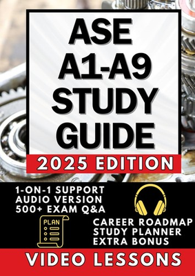 #ad ASE Guide Study Test A1 A9 Prep 2024 2025: SERIES All One the NEW for Motor $55.99