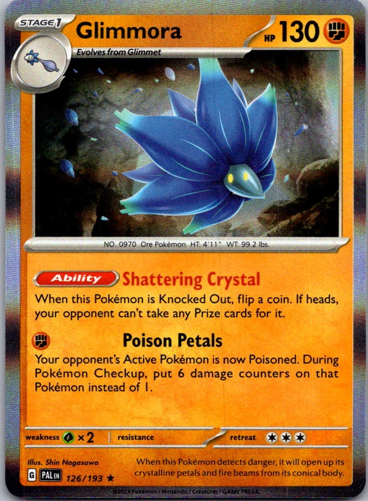 Glimmora 126/193 Rare Paldea Evolved Pokemon Holo Near Mint