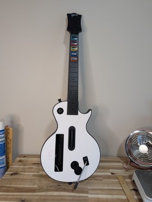 Nintendo Wii Red Octane Guitar Hero Controller Gibson Les Paul Tested White
