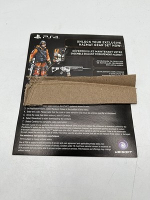 Tom Clancy s The Division (PS4) Hazmat new Insert DLC ADD ON UNUSED