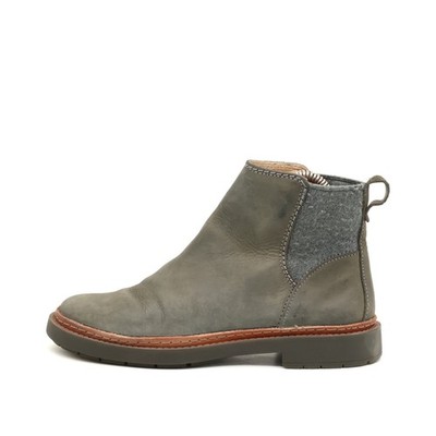 Clarks Damen Stiefel Grau Wildleder, Wolle Knöchel Komfort EU 37