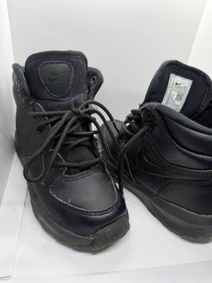 Nike Manoa LTR Kids Boots Size 10c Black BQ5373-001 Lace Up Shoes