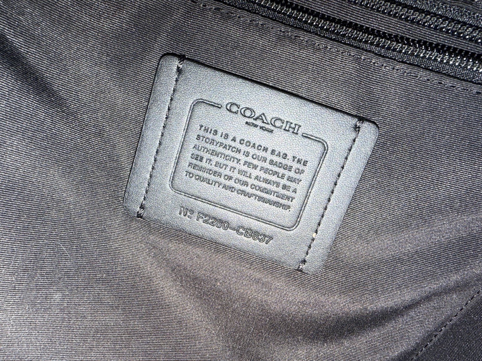 Coach Brown Backpack Drawstring Buckle Outer Pock… - image 8