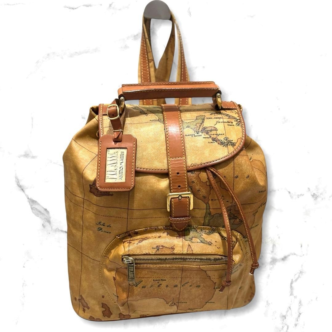 Prima Clas Backpack World Map Drawstring Bag Styl… - image 1