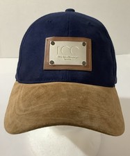 Ford Motor Company 100 Years 2003 Tan Suede Hat Strapback Vintage Navy Blue