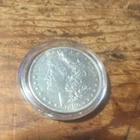 1880 Morgan Silver Dollar $1 Coin Uncertified in Protective Case Collectible