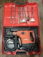 Hilti TE 60-AVR 120V Corded Rotary Hammer SDS Max Concrete Drill plus Chisels 