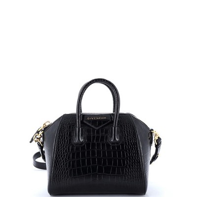 Givenchy Antigona Bag Crocodile Embossed Leather Mini
