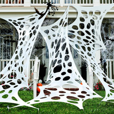 1360 Sqft Cuttable Stretchy Spider Web Halloween Decoration Beef Netting