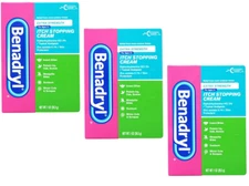 (3) Benadryl Extra Strength Anti-Itch Relief Cream for Most Outdoor Itches, 1 oz