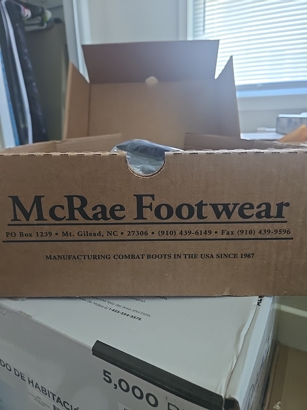 McRae Footwear Hot Weather Military Desert Coyote Tan Combat Boots Size 6.5R