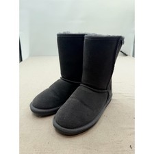 Minnetonka Grey Suede-Look Plush Lined Winter Boots