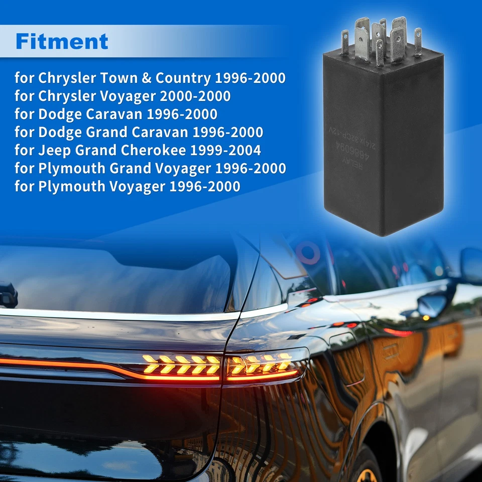 LED Turn Signal Flasher Relay for Jeep Grand Cherokee 1999-04 3685815 4686094 Foto 3 de 4