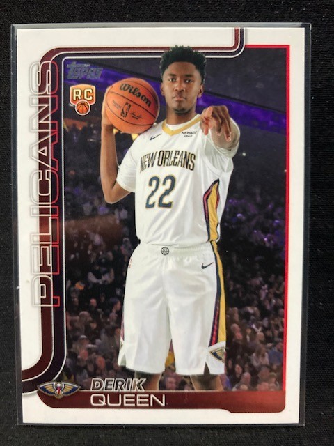 💎2025-26 Topps Basketball #213 Derik Queen RC - New Orleans Pelicans💎