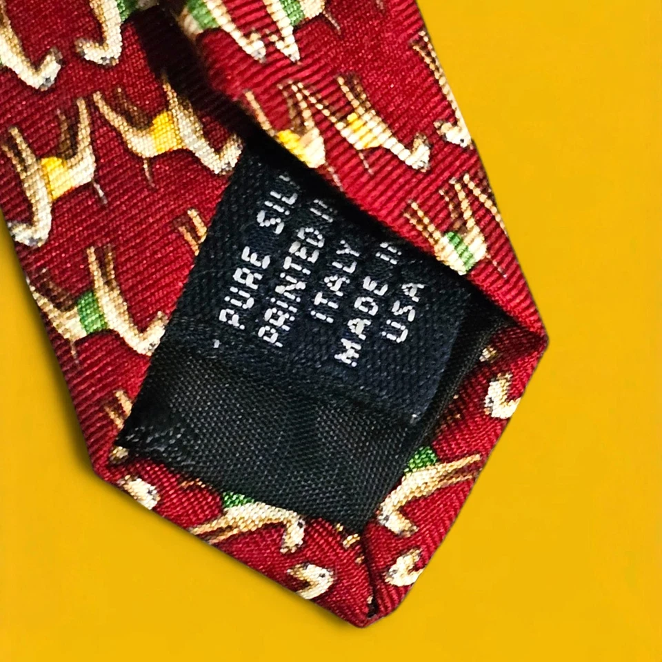 Corbata para perro Brooks Brothers Makers vintage hecha a mano en EE. UU. 100 % seda tejida Inglaterra Foto 2 de 4