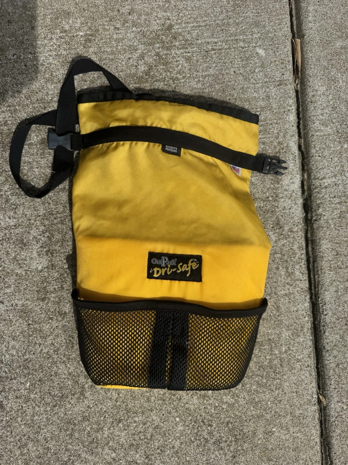 Our Pack Dry-Safe Yellow Nylon Storage Bag with Mesh Pocket for Camping
Opens in a new window or tab
