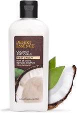 (Free Duty Tax) Desert Essence Coconut Soft Curls Hair Cream - Botanically-B