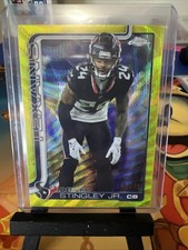 2025 Topps Chrome - Derek Stingley Jr. #116 Yellow Wave Refractor /275
