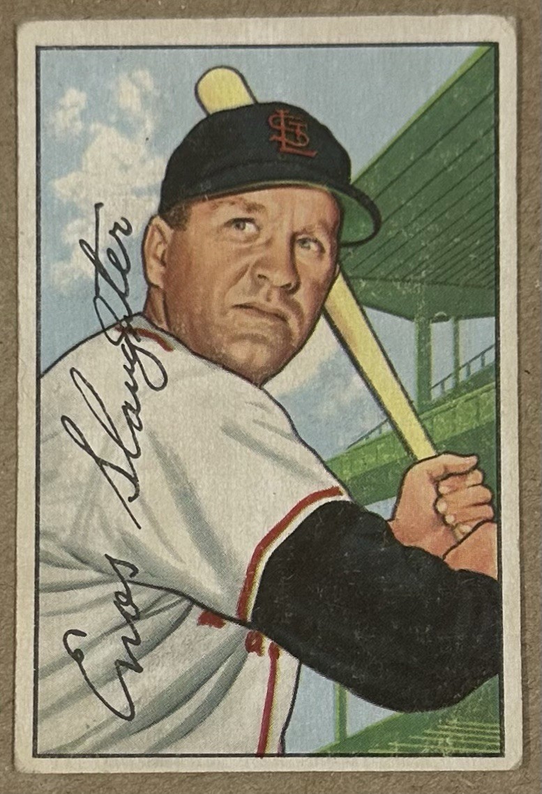 🔥WOW🔥 1952 Bowman - Enos Slaughter #232