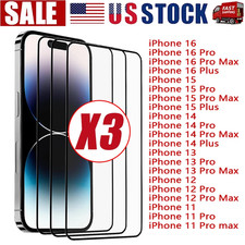 Tempered Glass Screen Protector For iPhone 17 14 13 12 11 Pro Max X XS XR 8 7 6