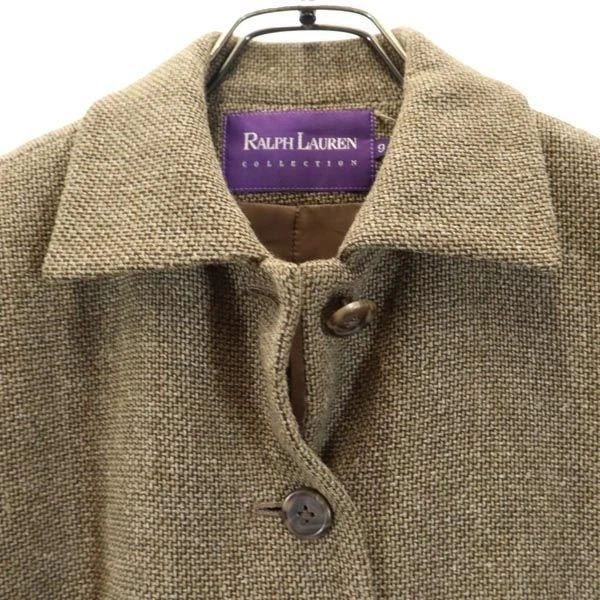 Ralph Lauren Colección Etiqueta Púrpura 2 Piezas Traje Chaqueta Falda Lana Talla 9 Italia Foto 4 de 4