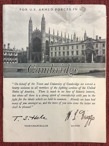 1944 WWII Cambridge For U.S. Armed Forces In U.K. Booklet Guide Soldier Britain - Picture 13 of 13