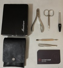 Wüsthof, Solingen, Germany. Manicure Set / Nagelpflegeetui  .Dreizack Trident