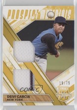 2019 Elite Extra Edition Dual Prospect Materials Gold 19/75 Deivi Garcia uk2