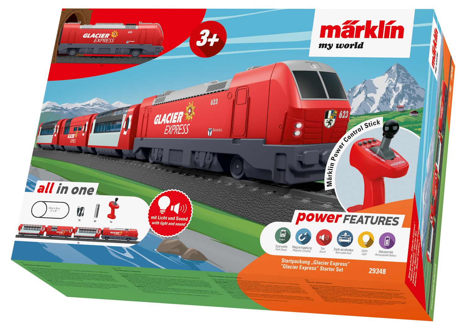 Märklin World 29348 Pack De Démarrage Glacier Express H0 - Image 2