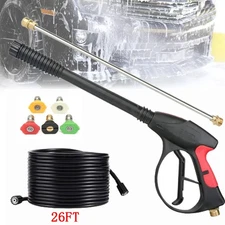 High Pressure 4000PSI Car Power Washer Gun Spray Wand Lance Nozzle and Hose Kit