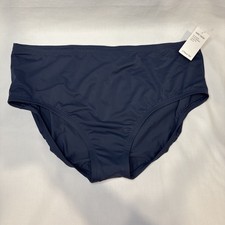 Pantalones de bikini Nike azul marino cintura alta para mujer 2XL NUEVOS CON ETIQUETAS